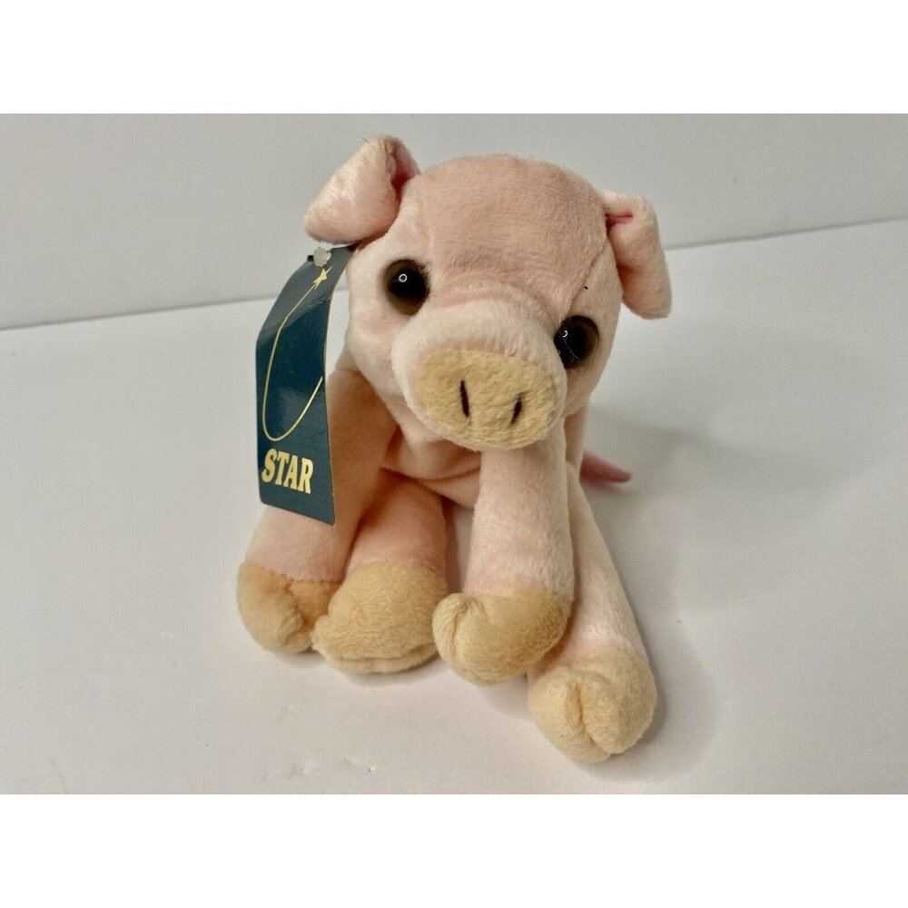 Giant Star Corporation San Francisco Pink Pig‎ Plush Stuffed Animal 6” 1994